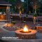 Sorbus Set of 4 Stainless Steel 5ft Outdoor Torches - Decorative Garden & Yard Lights - Fiberglass Wick & Snuffer Cap